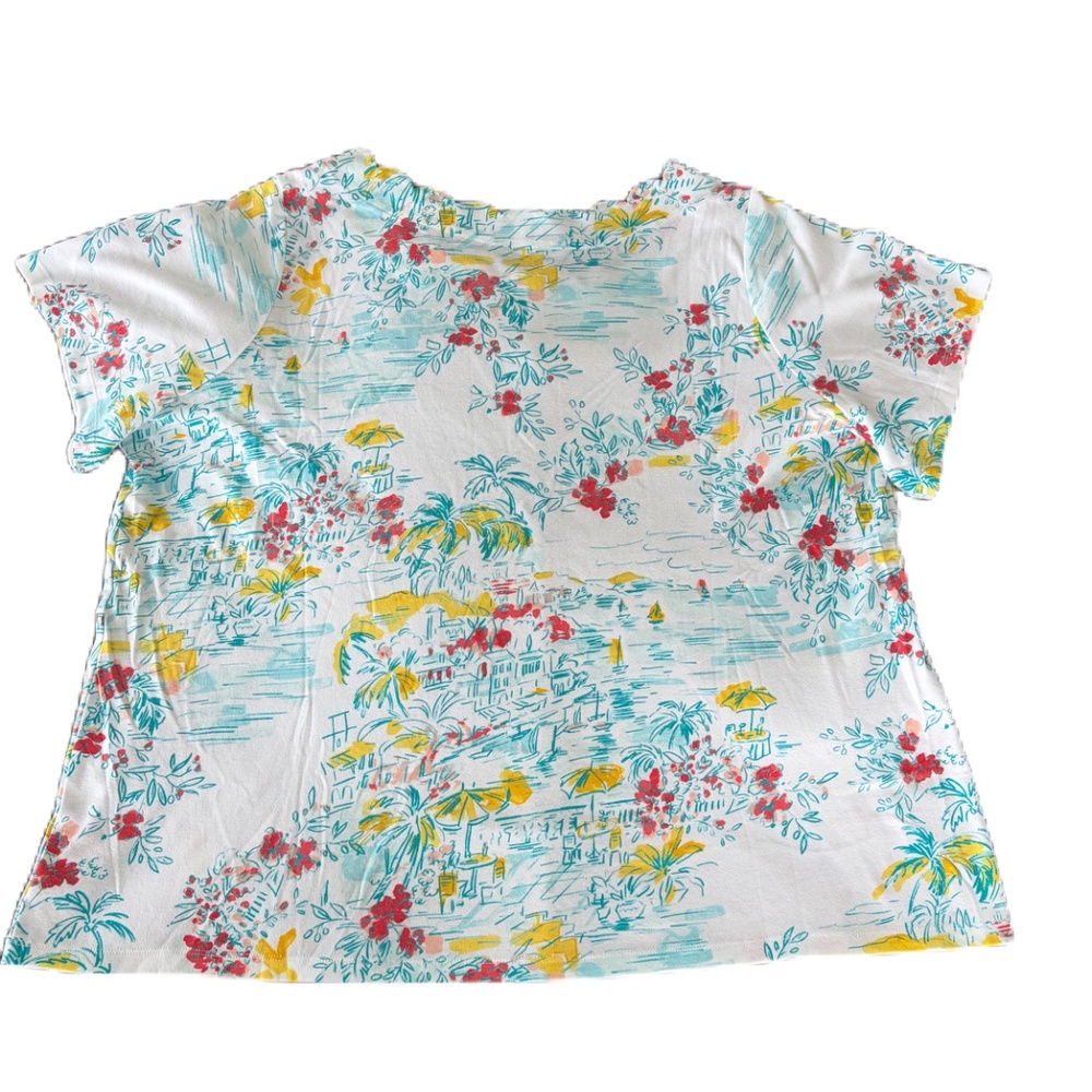 Kim Rogers short sleeve scallop neck top 3X - Picture 2 of 9